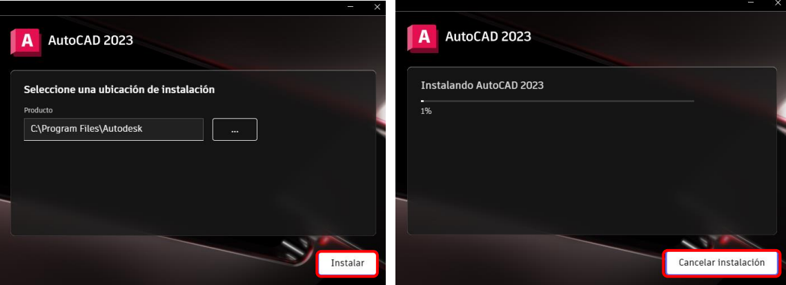 Instalación AutoCad